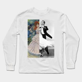 Dance at Bougival. by Pierre-Auguste Renoir and Fred Astaire Long Sleeve T-Shirt